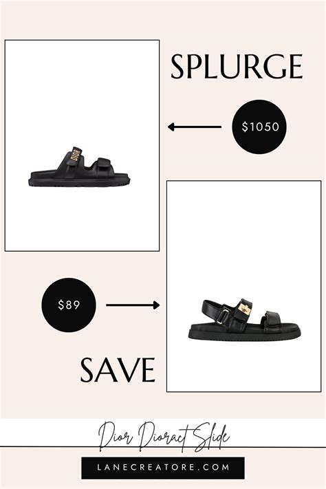 dior dioract sandals dupe